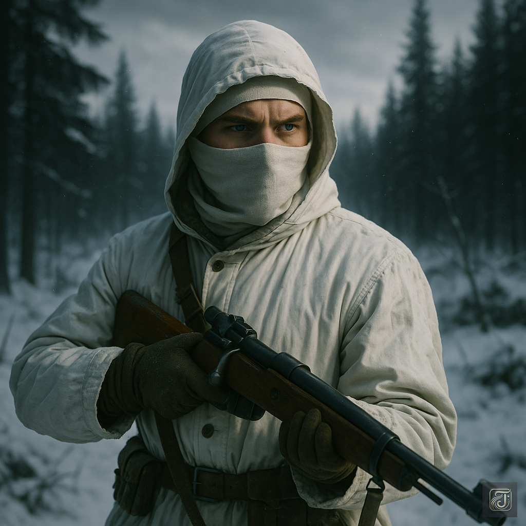 A realistic image of Simo Häyhä, the world’s deadliest sniper who killed over 500 Soviet soldiers