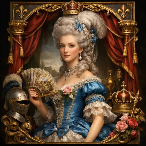 Marie Antoinette, the extravagant French queen whose lavish lifestyle and downfall during the Revolution led her to the guillotine