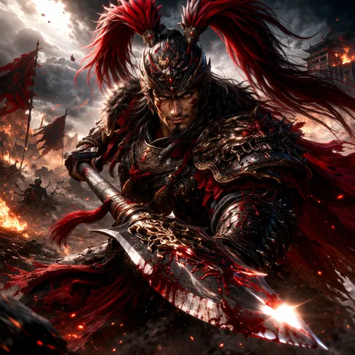 Lü Bu Fengxian, the formidable warrior of the Three Kingdoms known for his unmatched strength and tragic fate